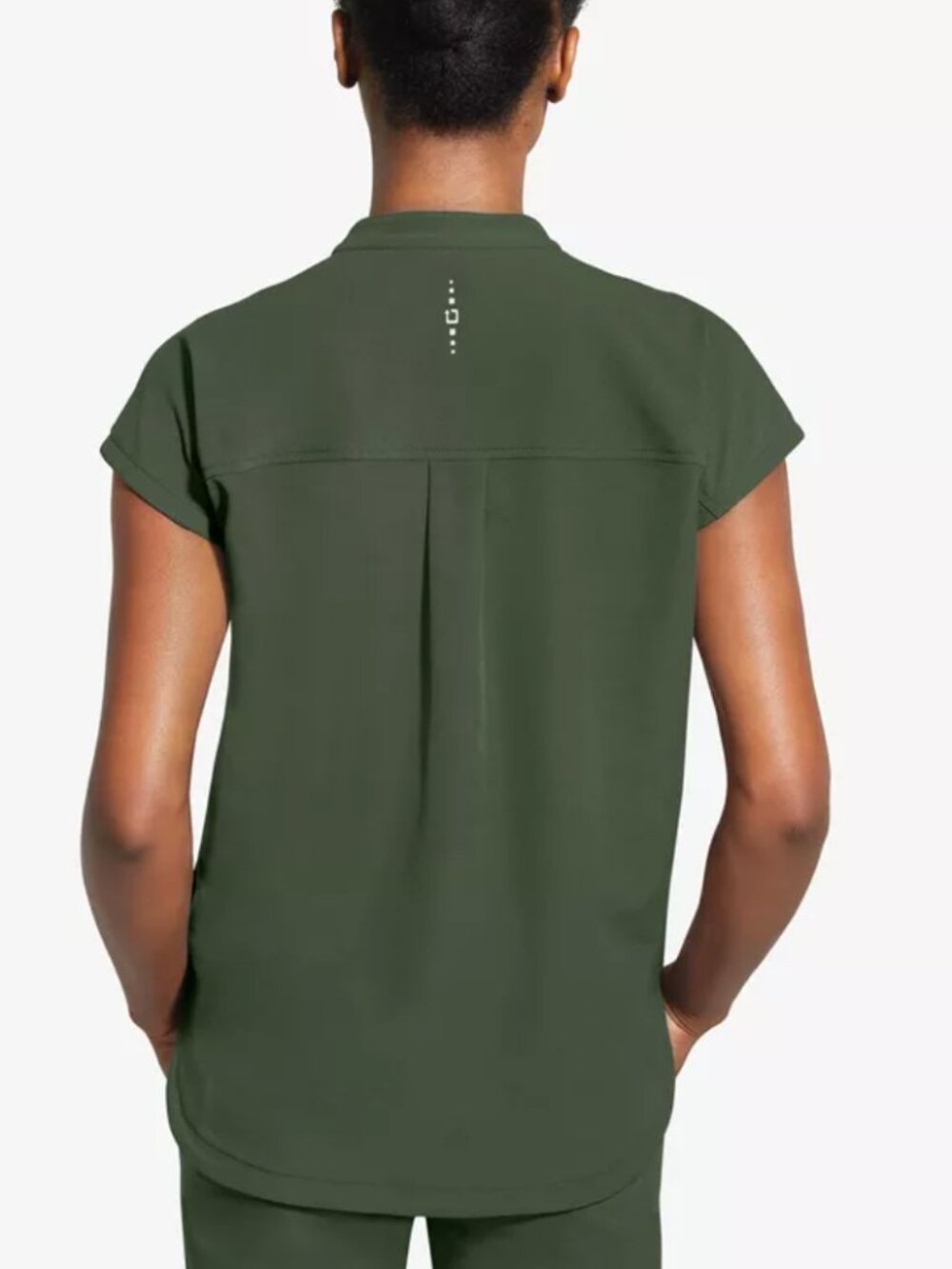 Healing Hands 360 Sandy Women's 2-Pocket STRETCH Dolman Sleeve Zip Mandarin Coll
